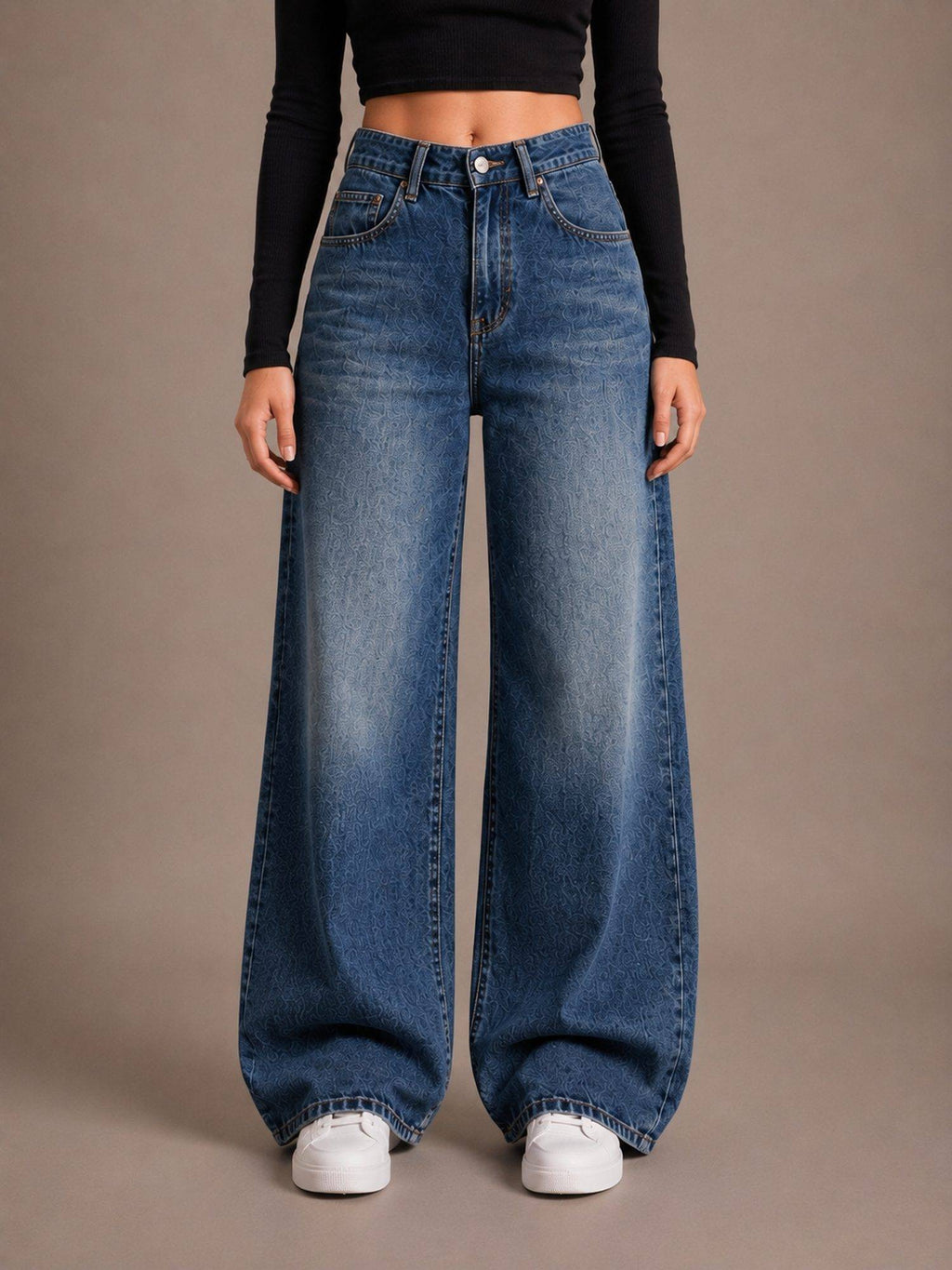 Tint Bata Wideleg Streachable High Rise Jeans | WL90 - view 1