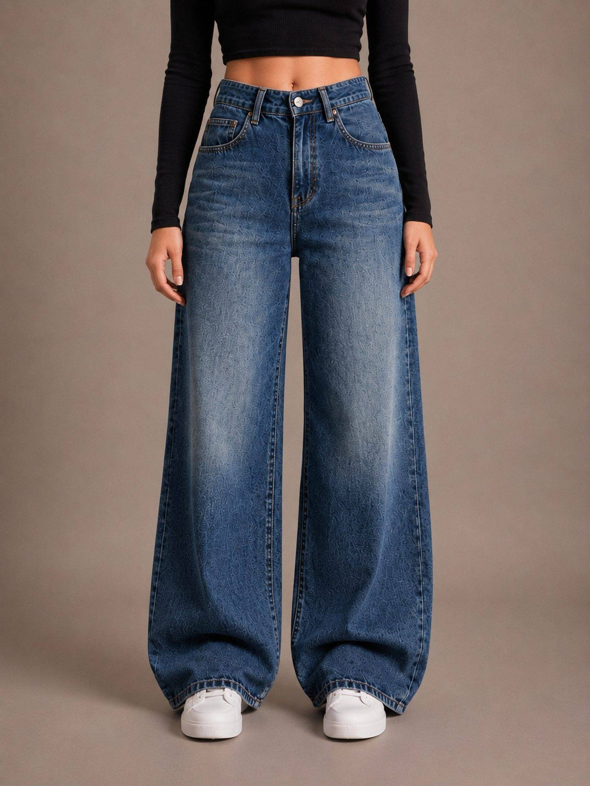 Tint Bata Wideleg Streachable High Rise Jeans | WL90 - view 1