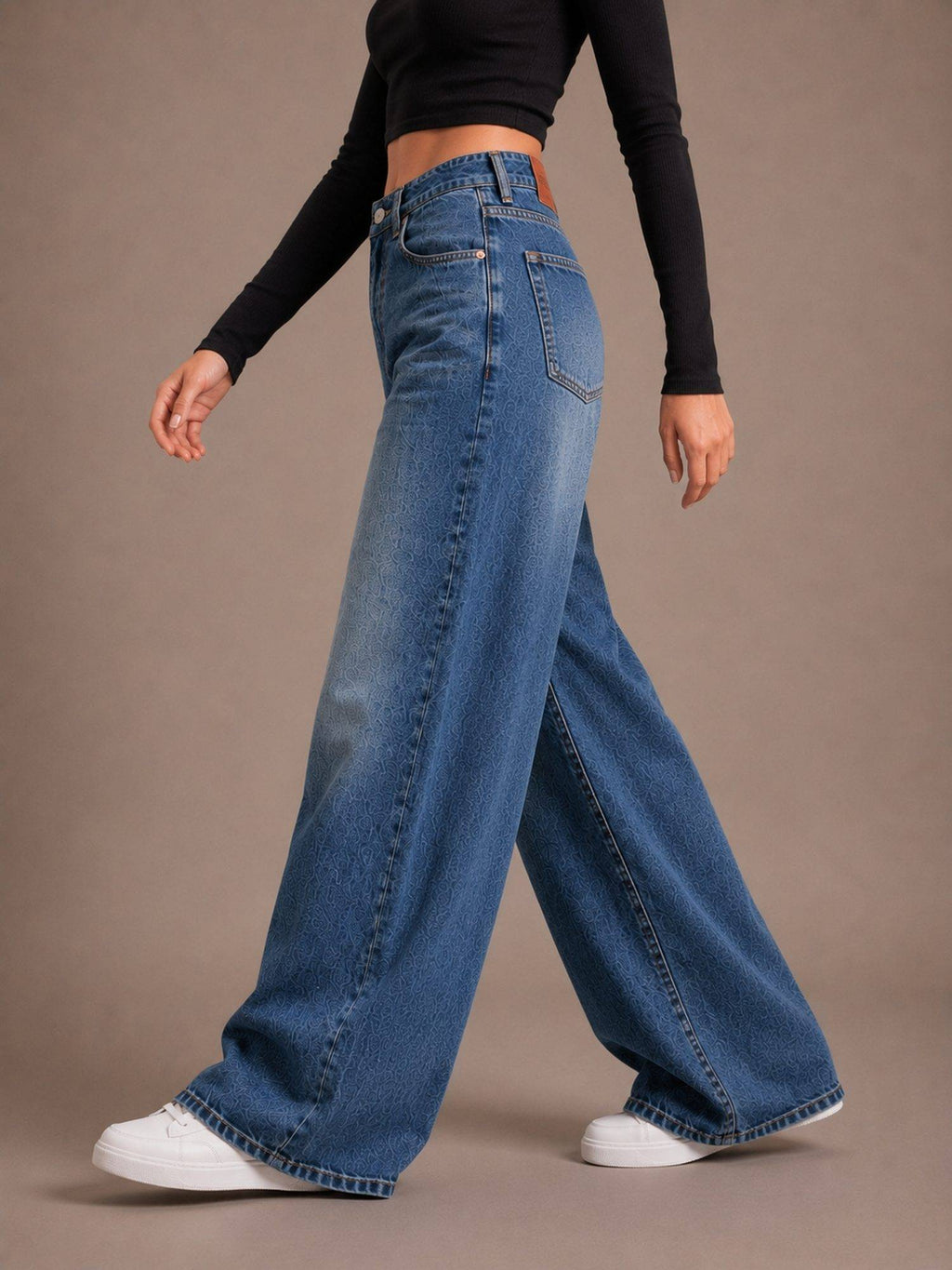 Tint Bata Wideleg Streachable High Rise Jeans | WL90 - view 4