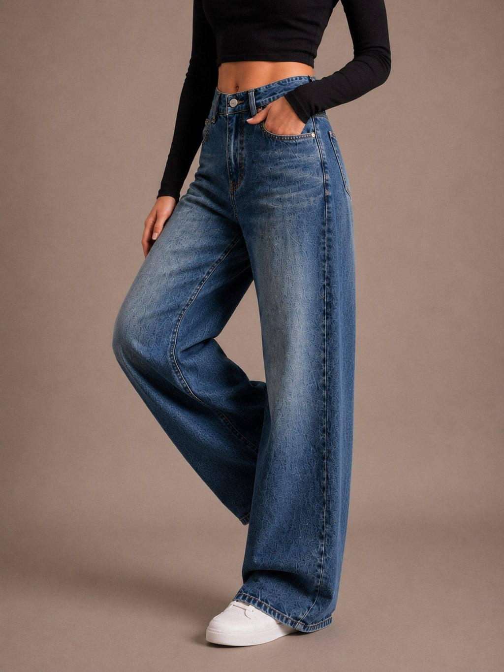 Tint Bata Wideleg Streachable High Rise Jeans | WL90 - view 6