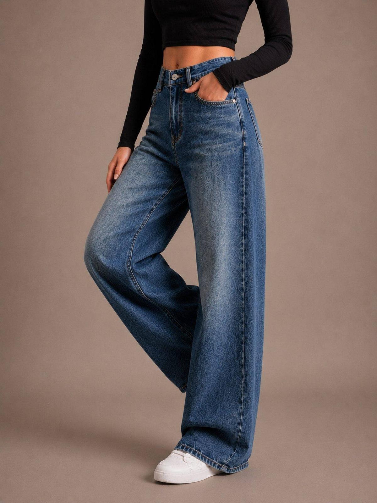 Tint Bata Wideleg Streachable High Rise Jeans | WL90 - view 6