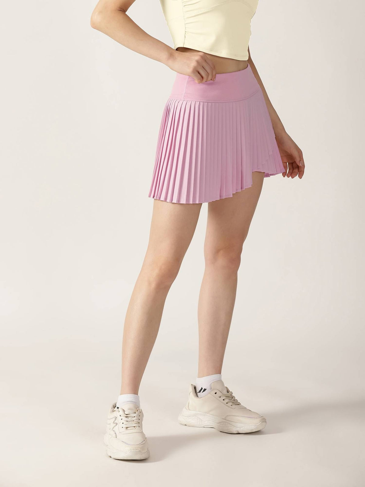 Women Pink Playdate Pleated Skorts - view 3