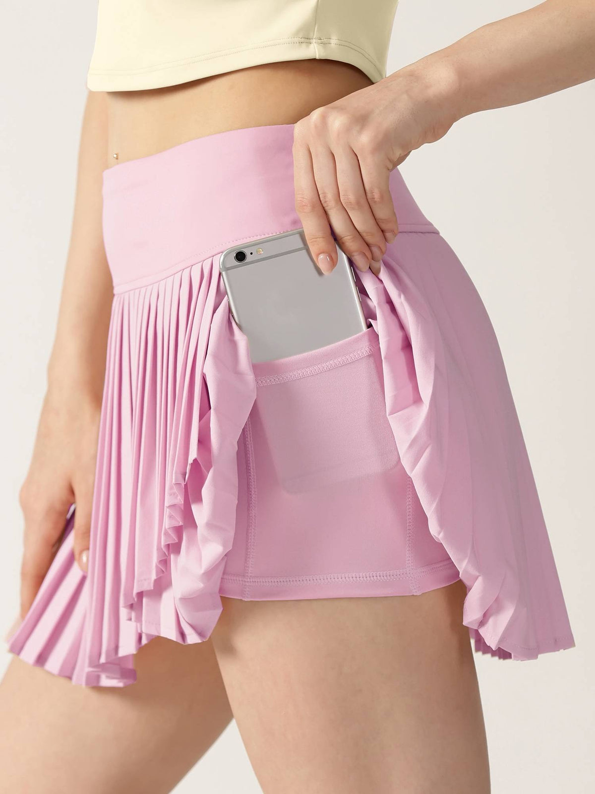 Women Pink Playdate Pleated Skorts - view 4