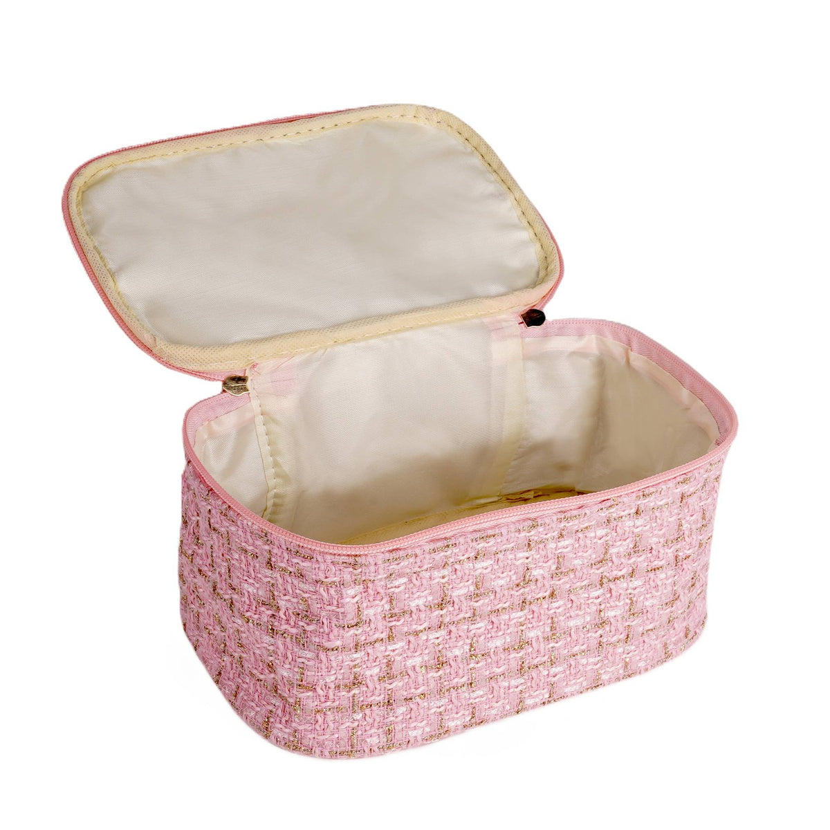 Pink Makeup Pouch Cosmetic Organizer Kit Jewellery Storage Vanity | T32 - view 1