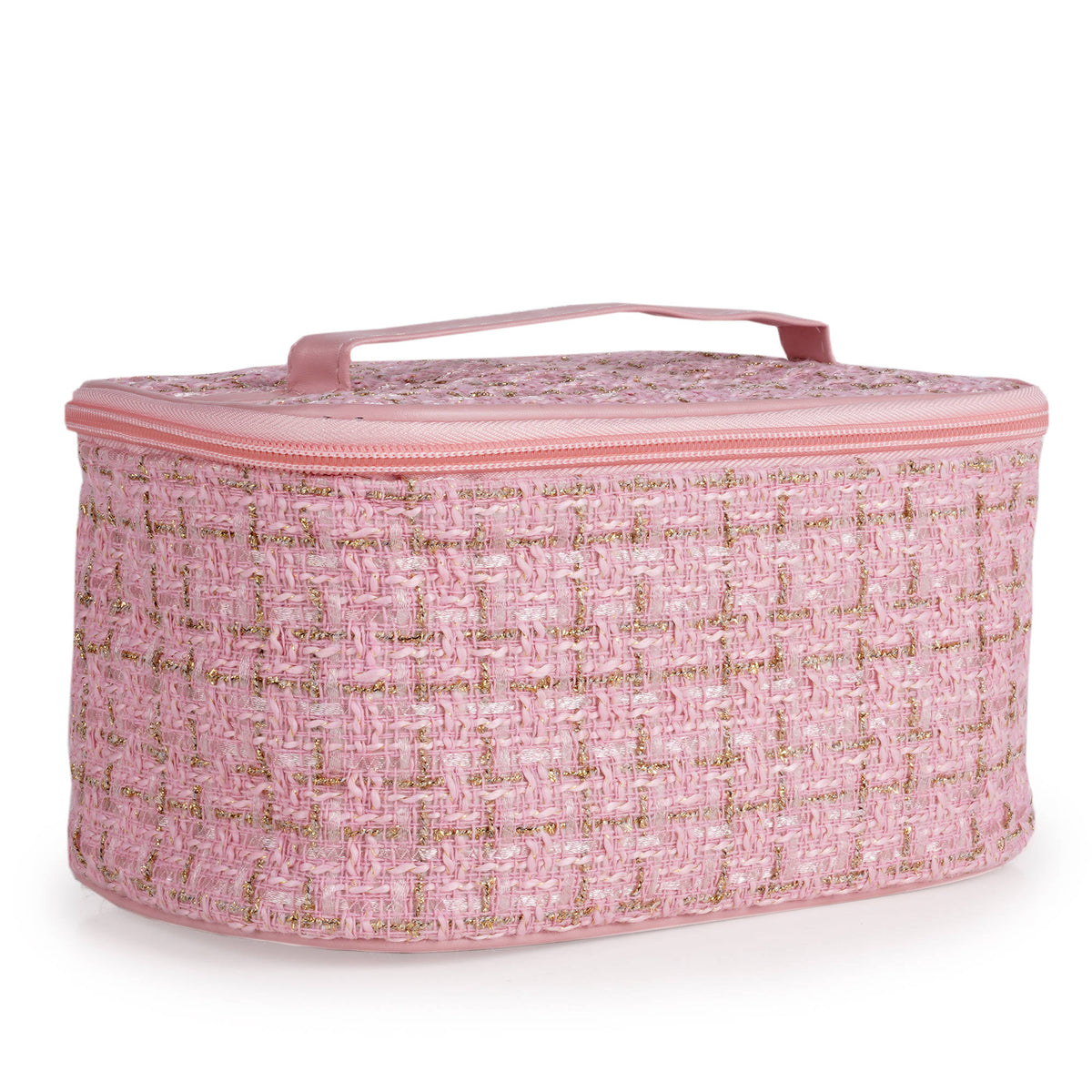 Pink Makeup Pouch Cosmetic Organizer Kit Jewellery Storage Vanity | T32 - view 2