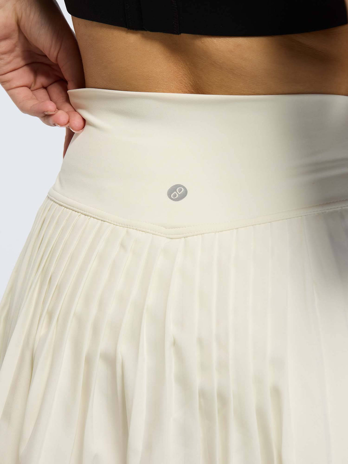 Ivory Plie Pleated Skort - view 6