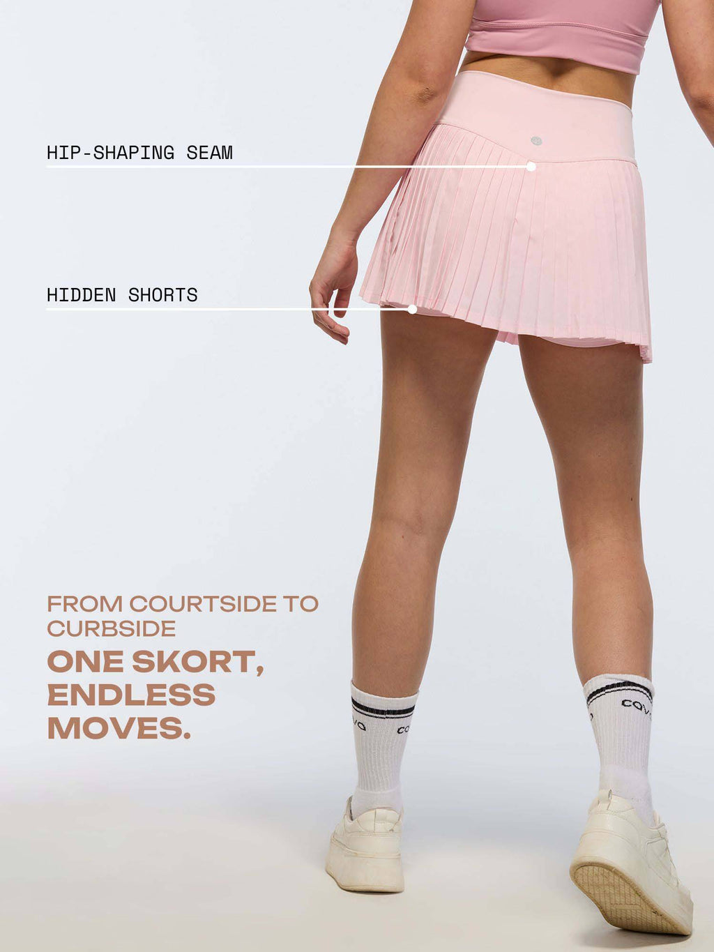 Ivory Plie Pleated Skort - view 13