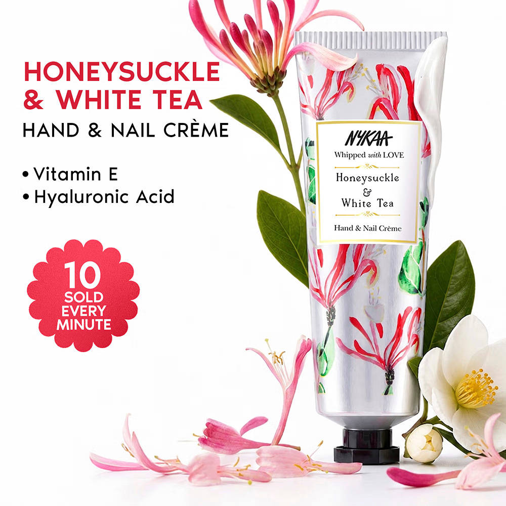 Nykaa Wanderlust Hand & Nail Cream - Rose & White Musk | Hydration with Vitamin E & Hyaluronic Acid | B20 - view 40