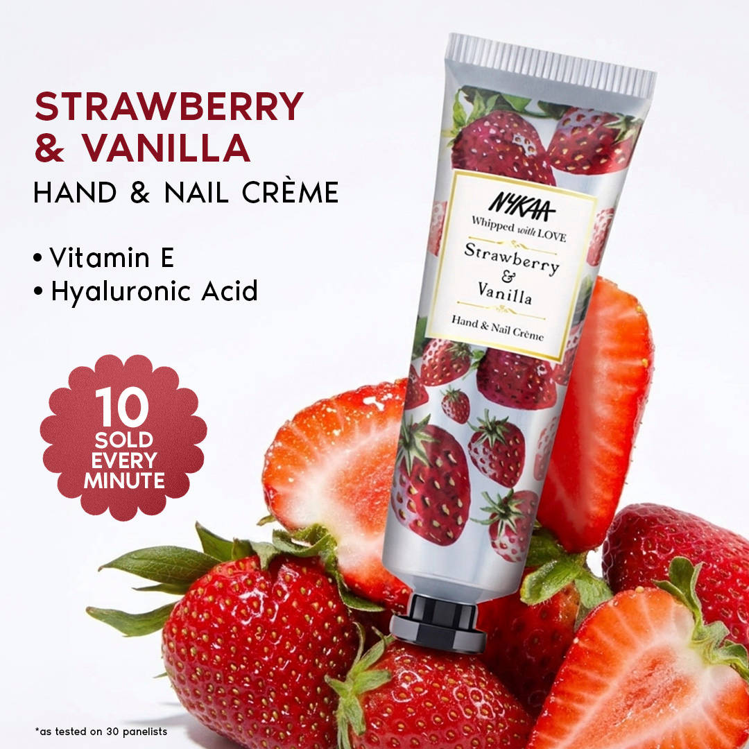 Nykaa Wanderlust Hand & Nail Cream - Rose & White Musk | Hydration with Vitamin E & Hyaluronic Acid | B20 - view 1