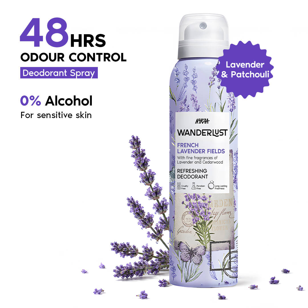 Nykaa Wanderlust Deodorant Spray for Women - French Lavender | 48 Hours Calming Freshness | B20 - view 10