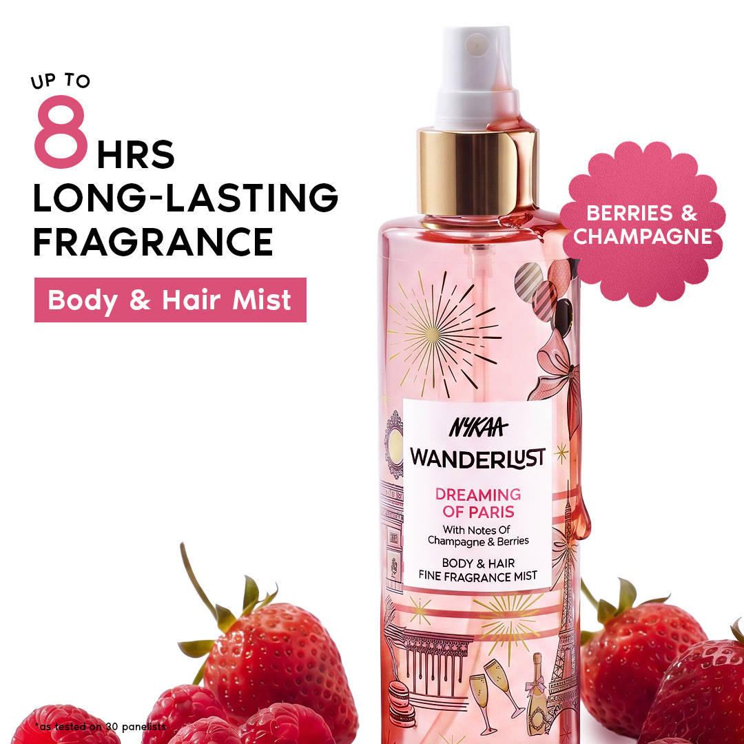 Nykaa Wanderlust 2-in-1 Body & Hair Perfume Mist Long Lasting Fragrance - Upto 8 hours | B20 - view 1