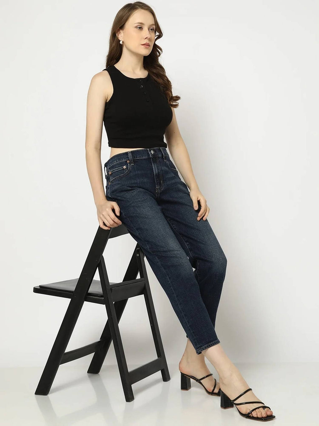 Navy Blue Light Fade Jeans | ST23 - view 5