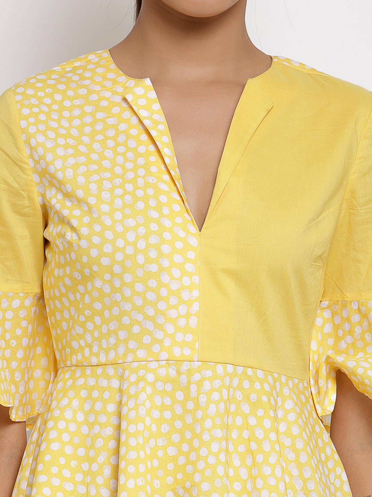 Yellow Mix Print Top | pt51 - view 5