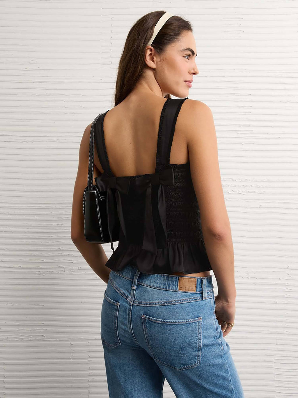 Women Smocked Crop Top | CT61 - view 2