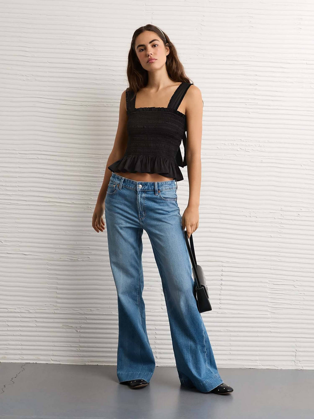 Women Smocked Crop Top | CT61 - view 3