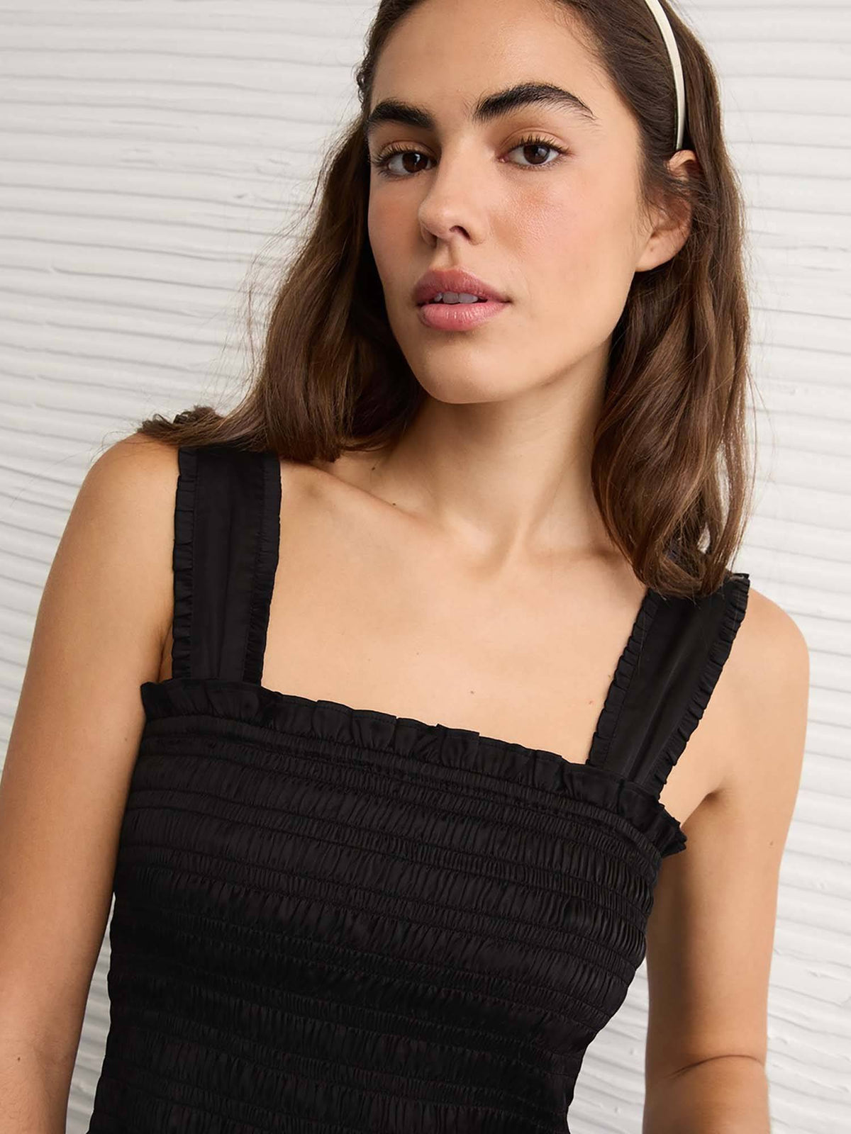 Women Smocked Crop Top | CT61 - view 4