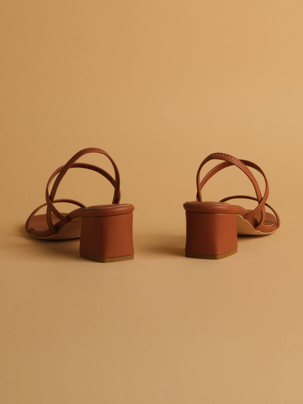 Solid Beige Amaris Heels | H78 - view 10