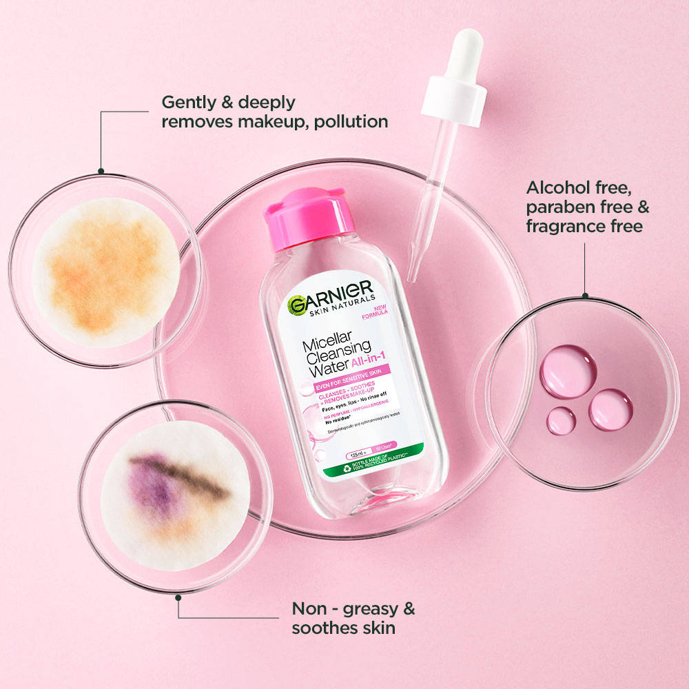 Skin Naturals Micellar Oil-Infused Cleansing Water For Cleansing & Make-Up Removal | 400ml | L12 - view 4