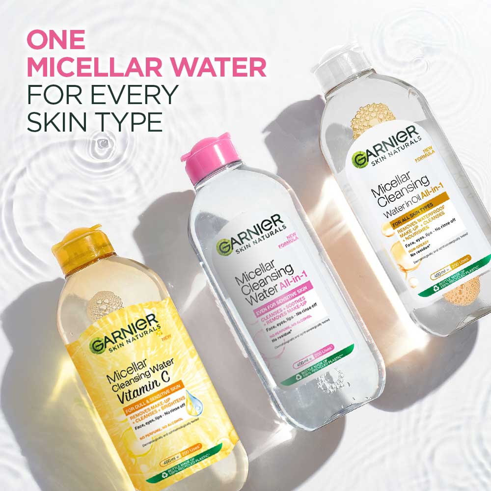 Skin Naturals Micellar Oil-Infused Cleansing Water For Cleansing & Make-Up Removal | 400ml | L12 - view 5