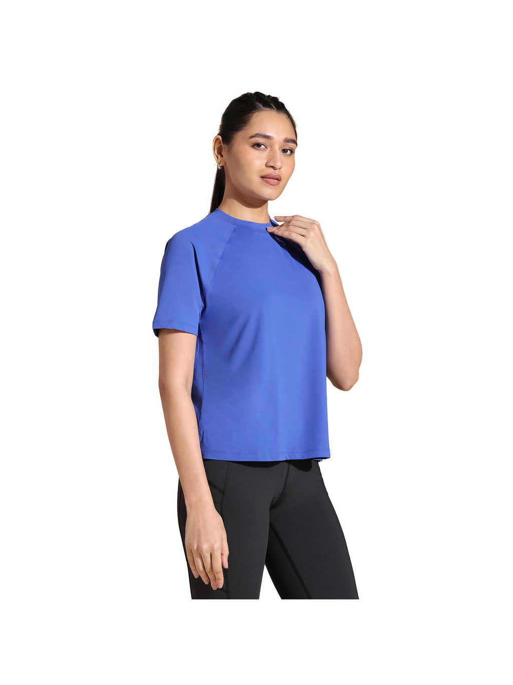 Traqfit Raglan Dazzling Blue T-Shirt | TT89 - view 4