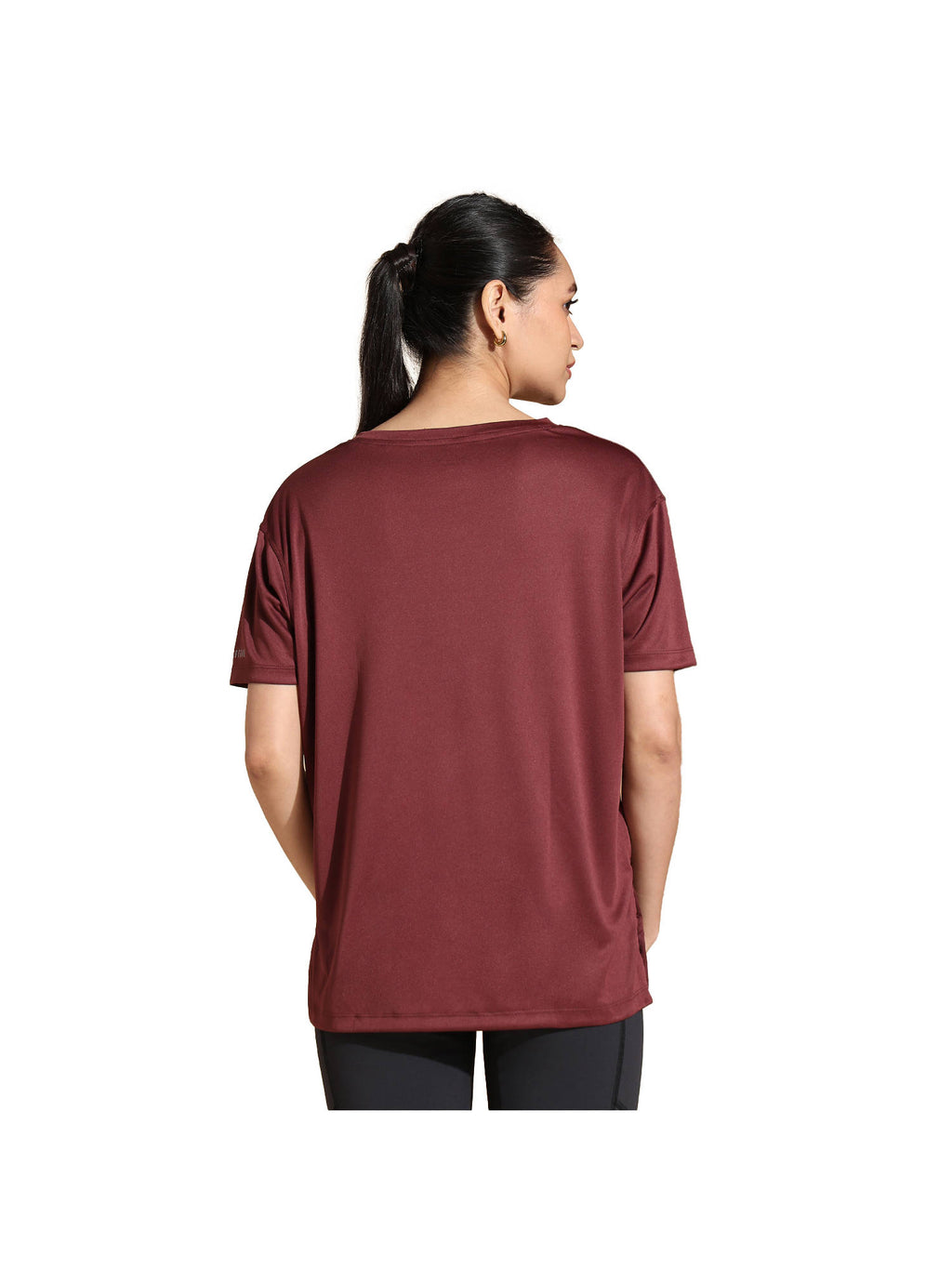 Flowfit Oversized Plum Wine T-Shirt | TT89 - view 2