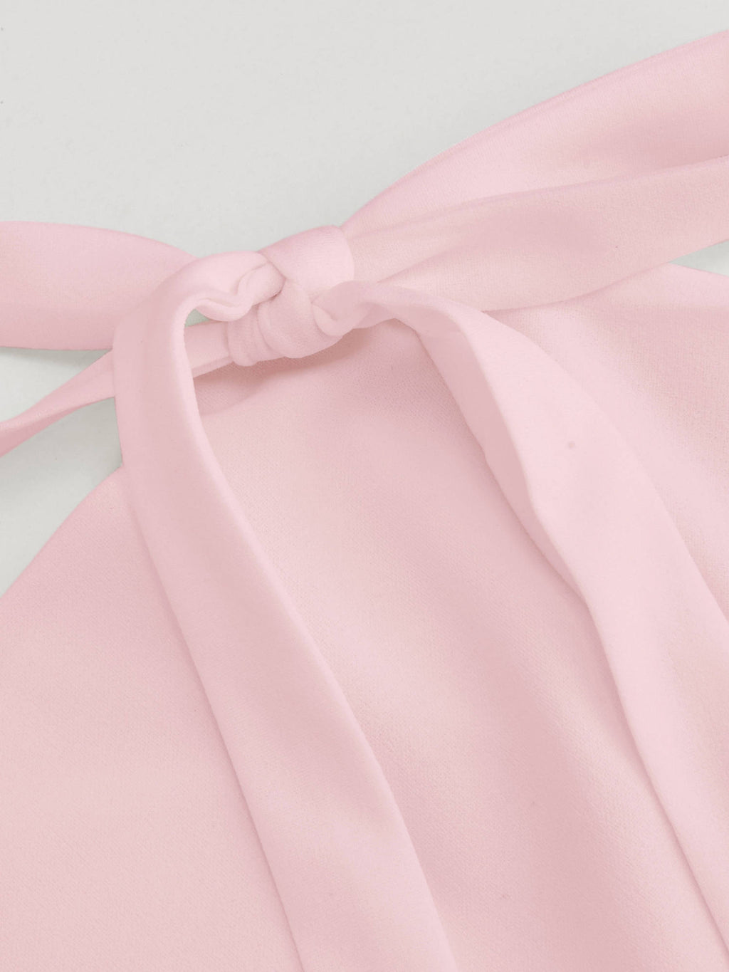 Boat Neckline Solid Ruched Bowknot Mini Dress | D56 - view 3