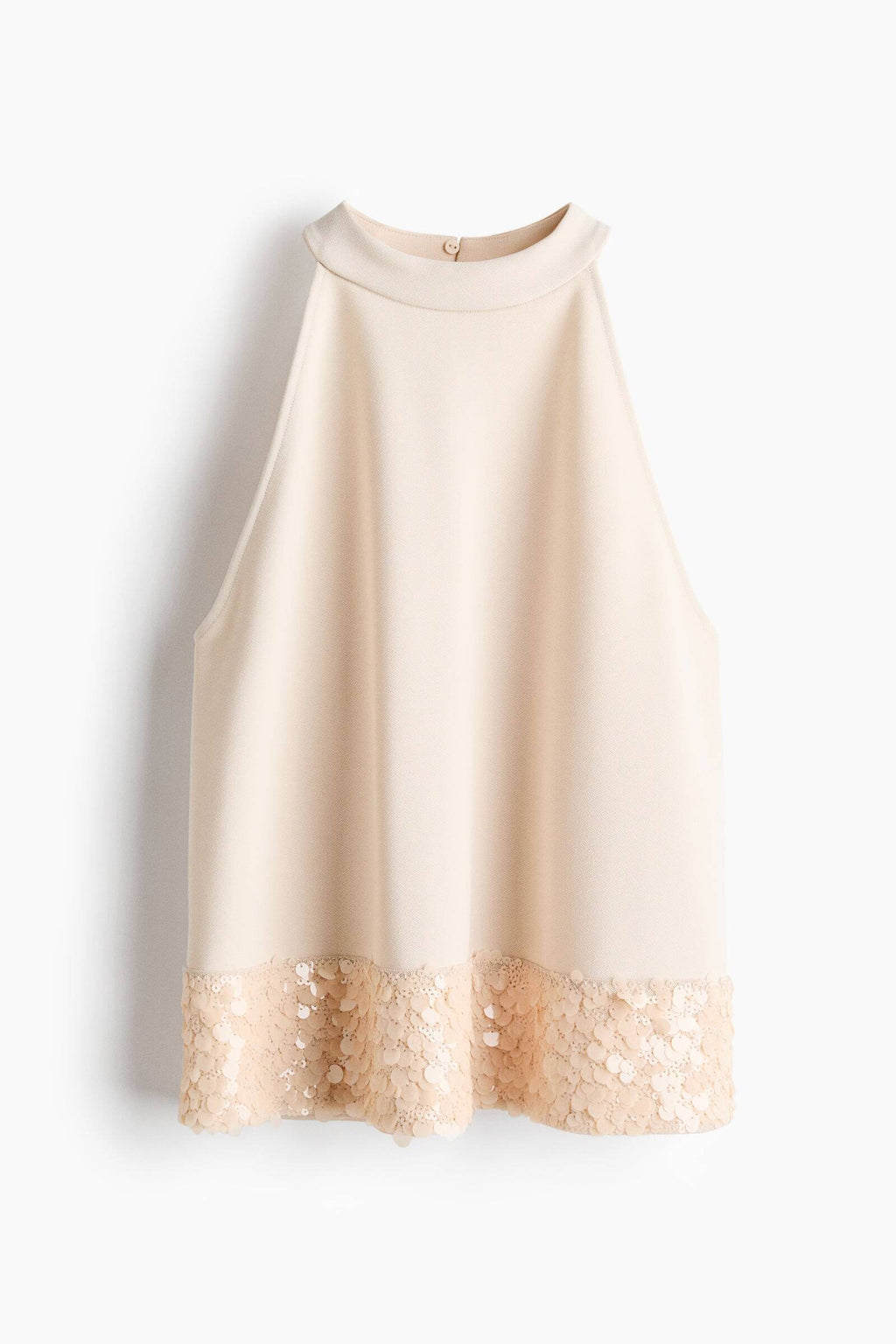 Women Beige Sequined Top | HT67 - view 6