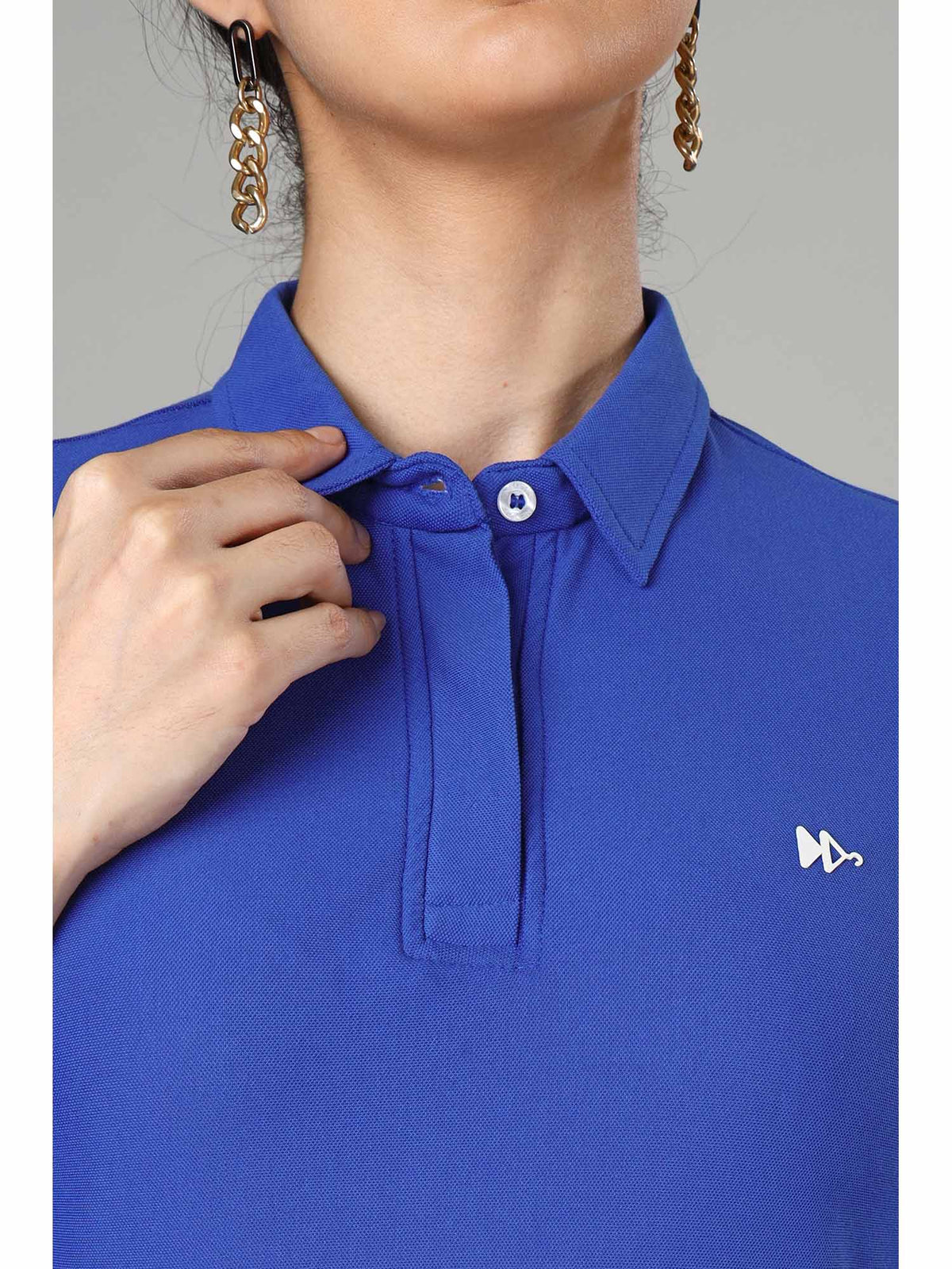 Women's White Long Sleeve Polo T-Shirt | PW43 - view 6