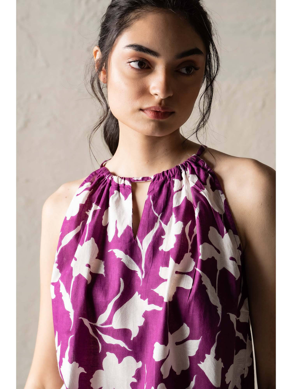 Corner Bloom Top - Purple | HT67 - view 4