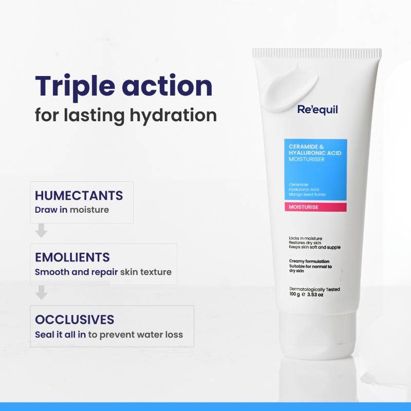 Ceramide & Hyaluronic Acid Moisturiser For Normal To Dry Skin | B20 - view 4
