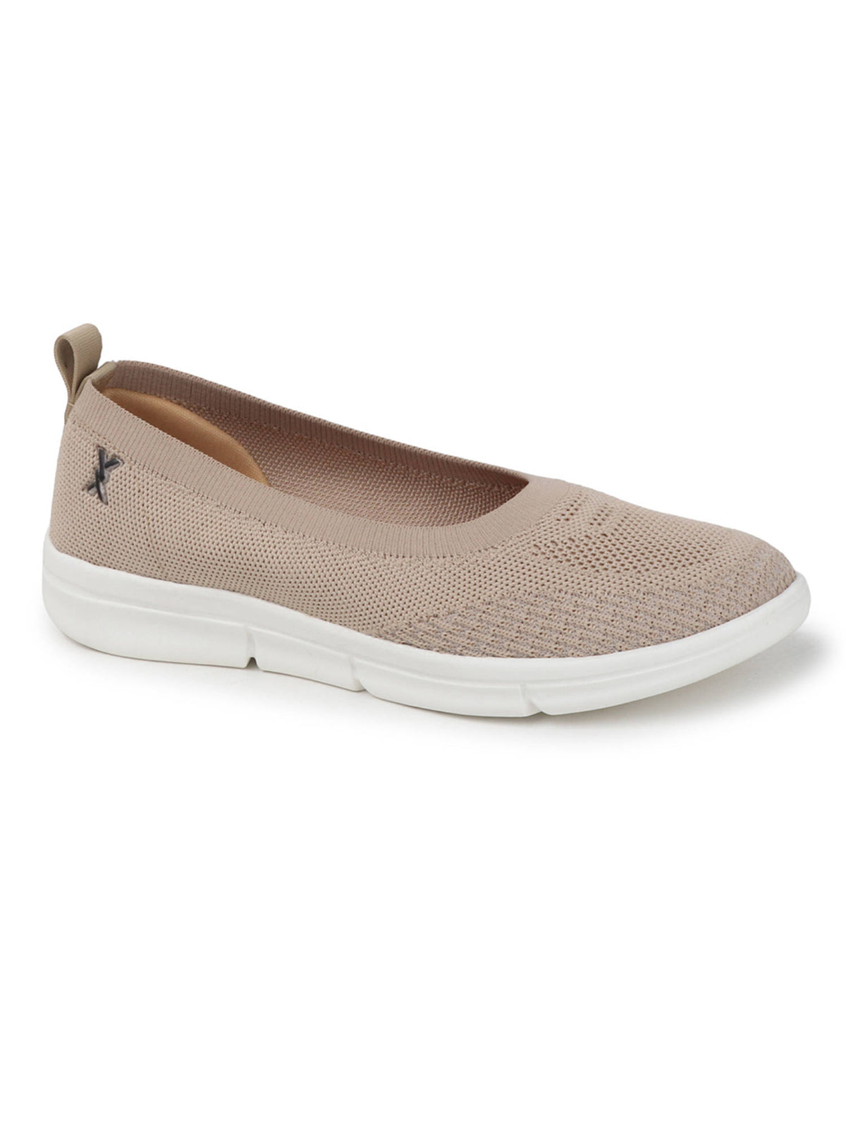 Patterned Comfort Casual Ballerinas Beige | F61 - view 3