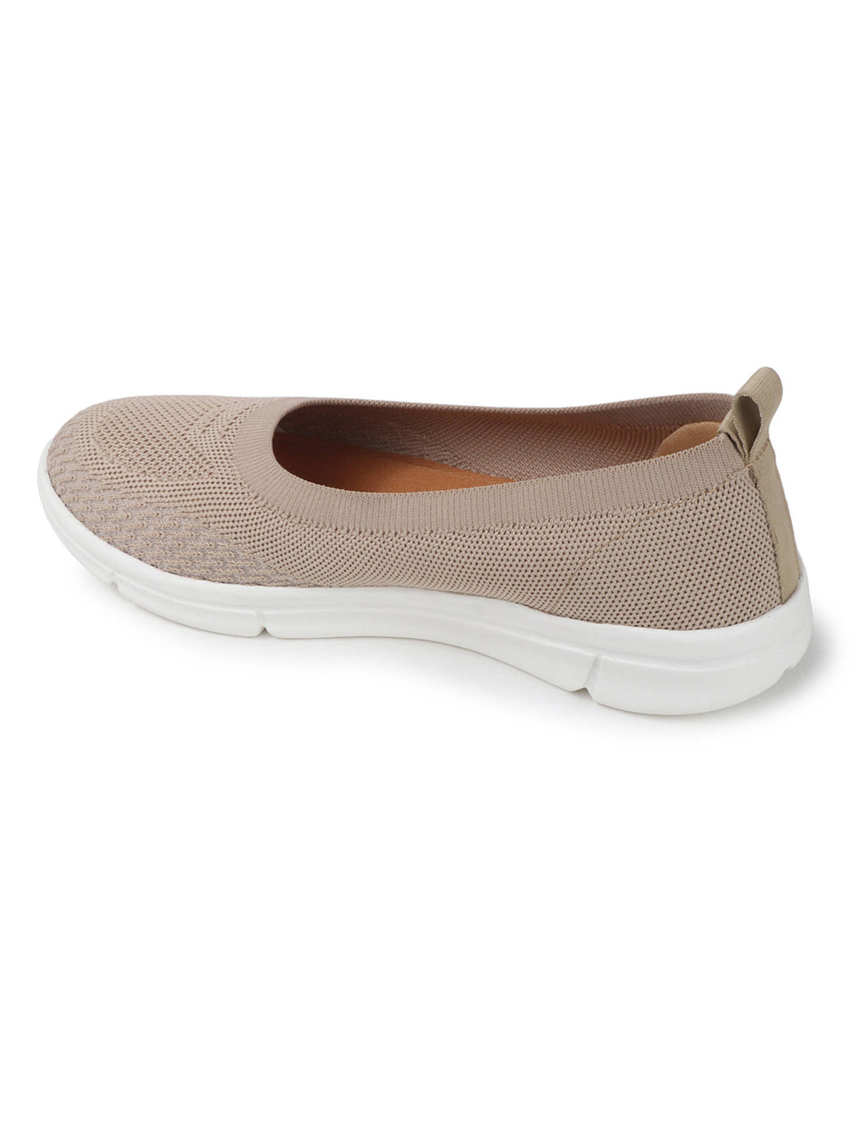 Patterned Comfort Casual Ballerinas Beige | F61 - view 5