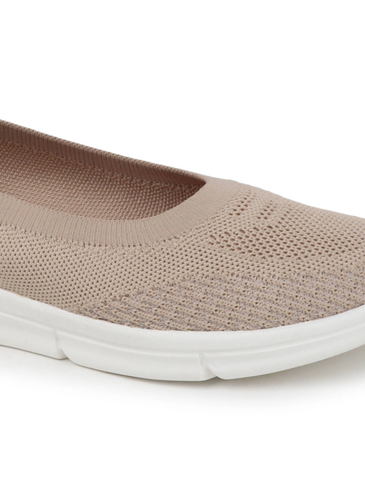 Patterned Comfort Casual Ballerinas Beige | F61 - view 7