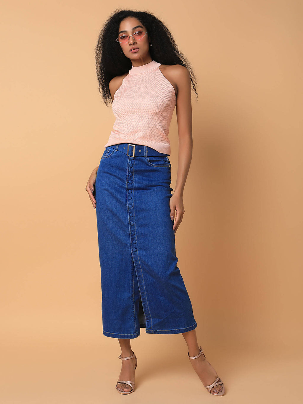 Women Solid Peach Top | HT67 - view 4