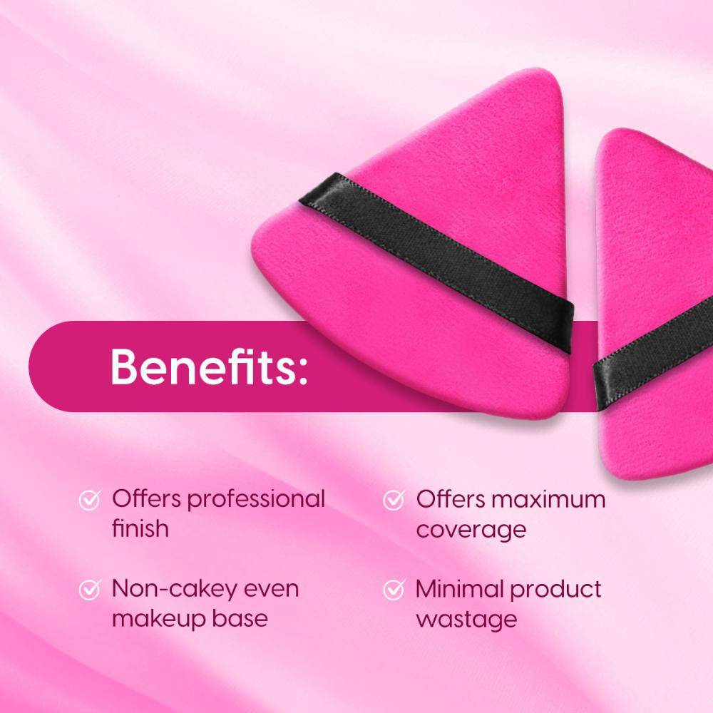 Professional Large Pizza Puff Triangle Powder Puff | C83 - view 2
