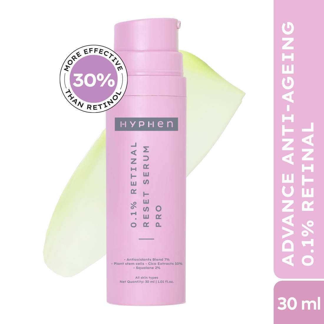 0.1% Retinal Reset, Retinol Derivative Serum Pro For Anti Aging, Reduce Fine Lines & Wrinkles | Z8 - view 1