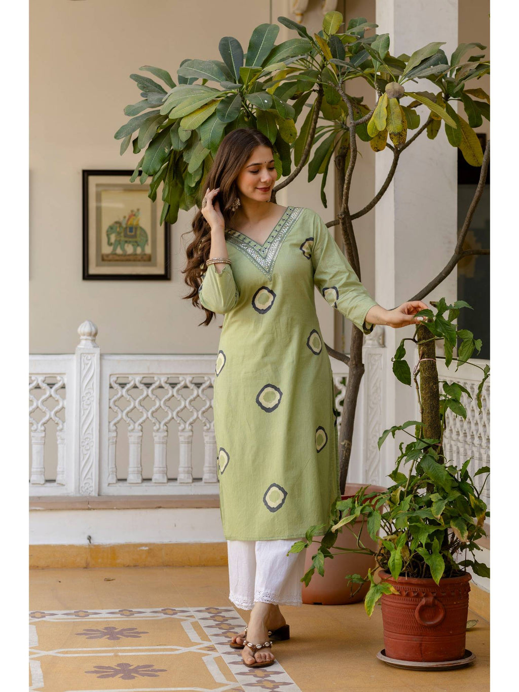 Cotton Printed Kurta | KDG - view 4