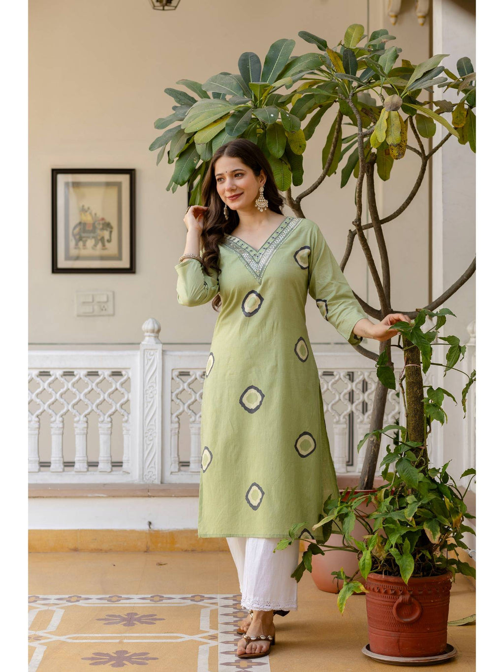Cotton Printed Kurta | KDG - view 5