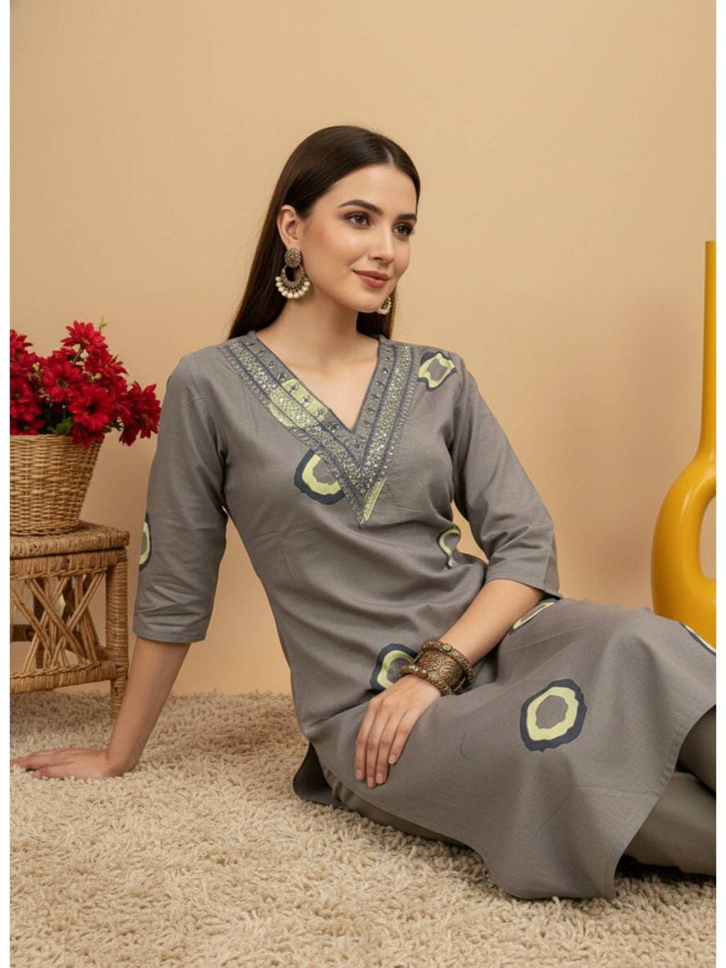 Cotton Printed Kurta | FY93 - view 10