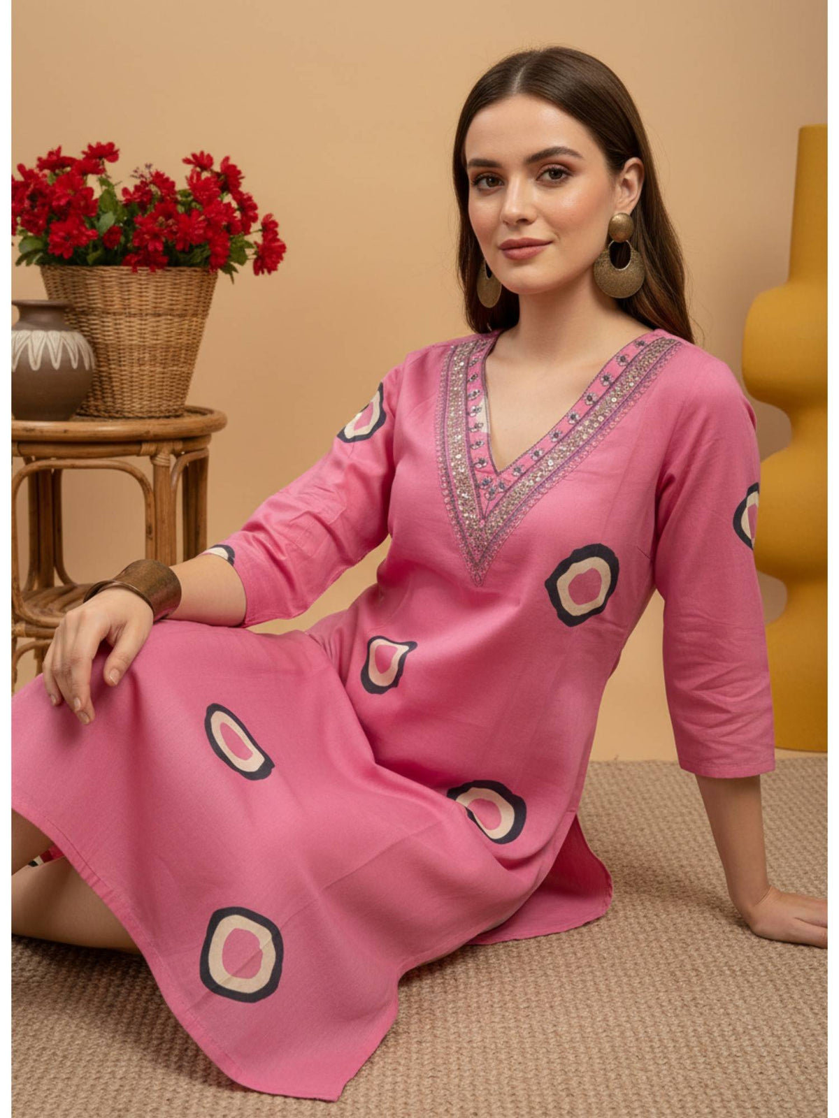 Cotton Printed Kurta | FY93 - view 5