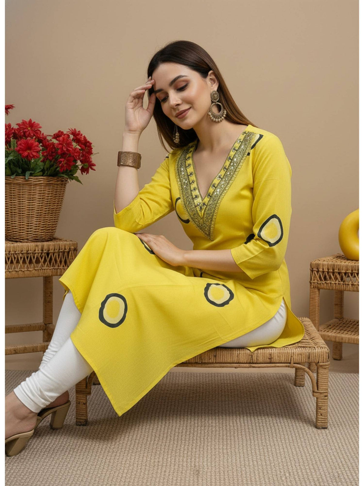 Cotton Printed Kurta | FY93 - view 3