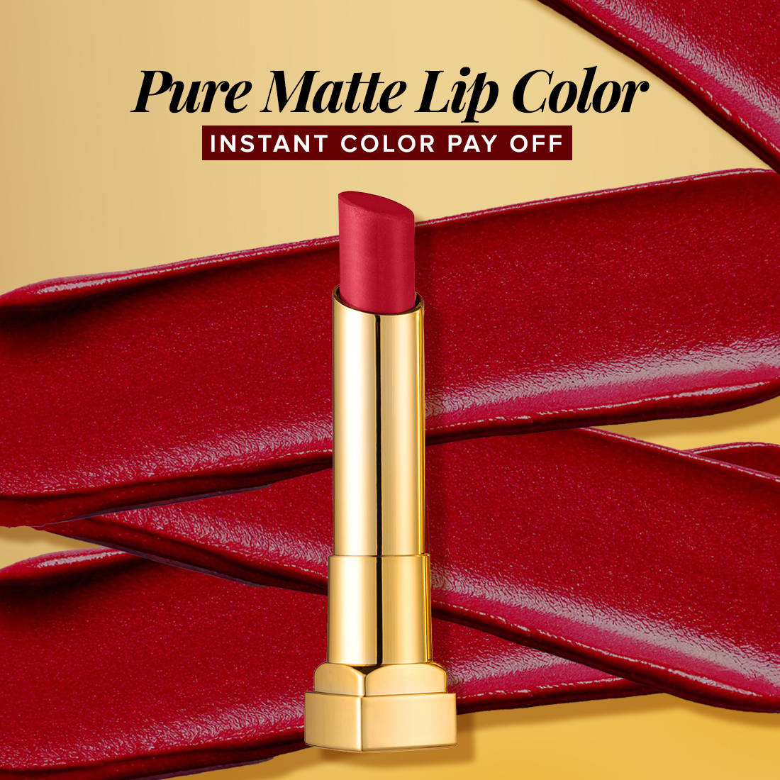 Pure Matte Lipstick, Long Lasting, Highly Pigmented, Creamy Matte Finish | L12 - view 2