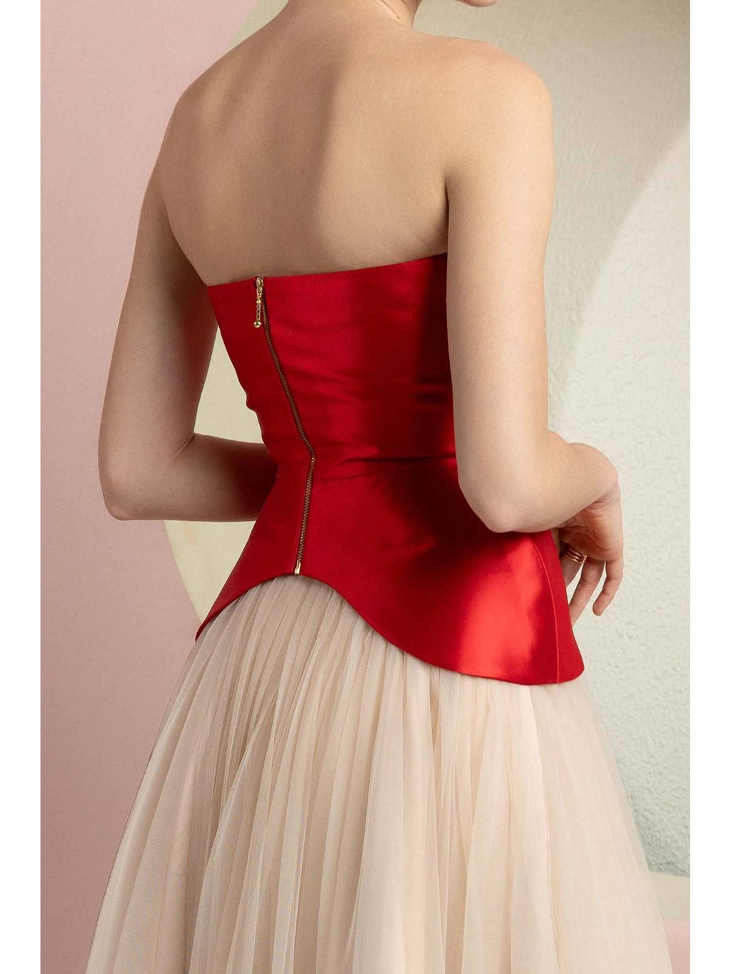 Audrey Red Corset Top | TT90 - view 5