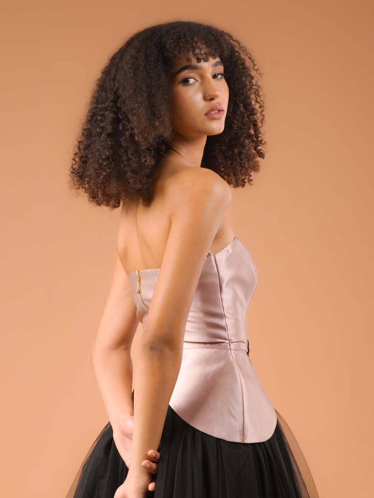 Audrey Rose Gold Corset Top | TT90 - view 4