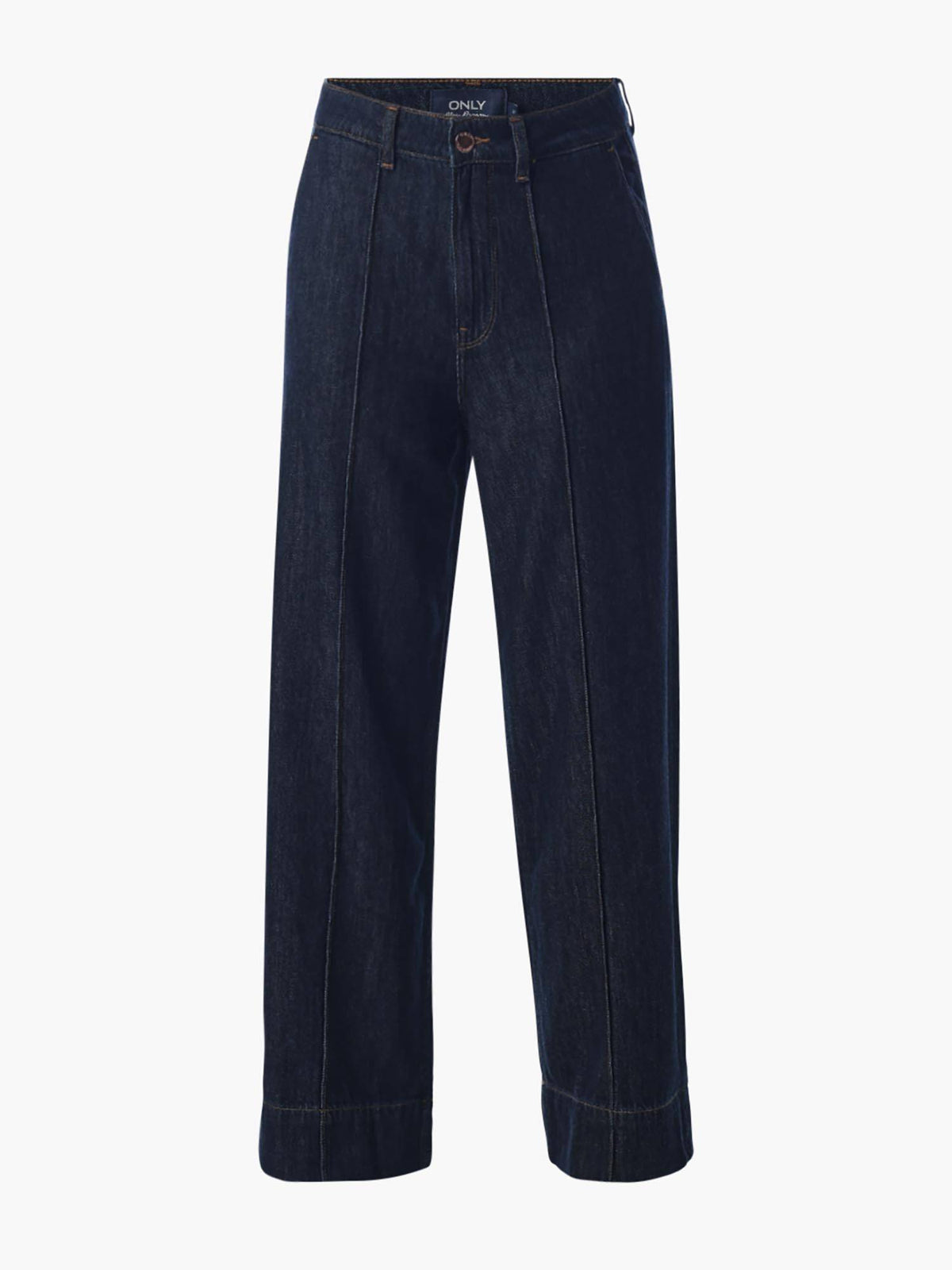 Women Solid Baggy Wide Leg Blue Jeans | BG78 - view 5