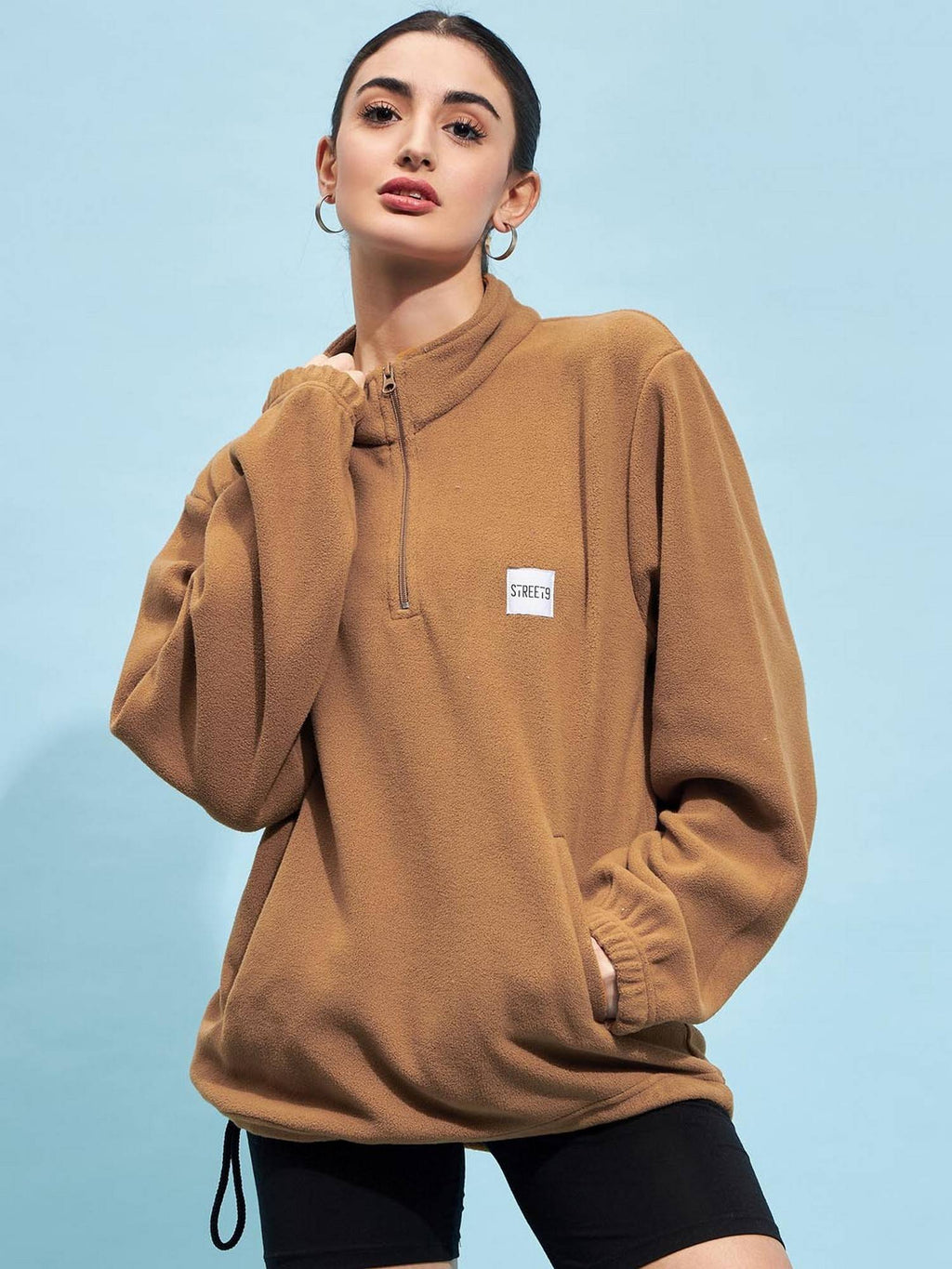Beige Oversize Sweatshirt | HD56 - view 19