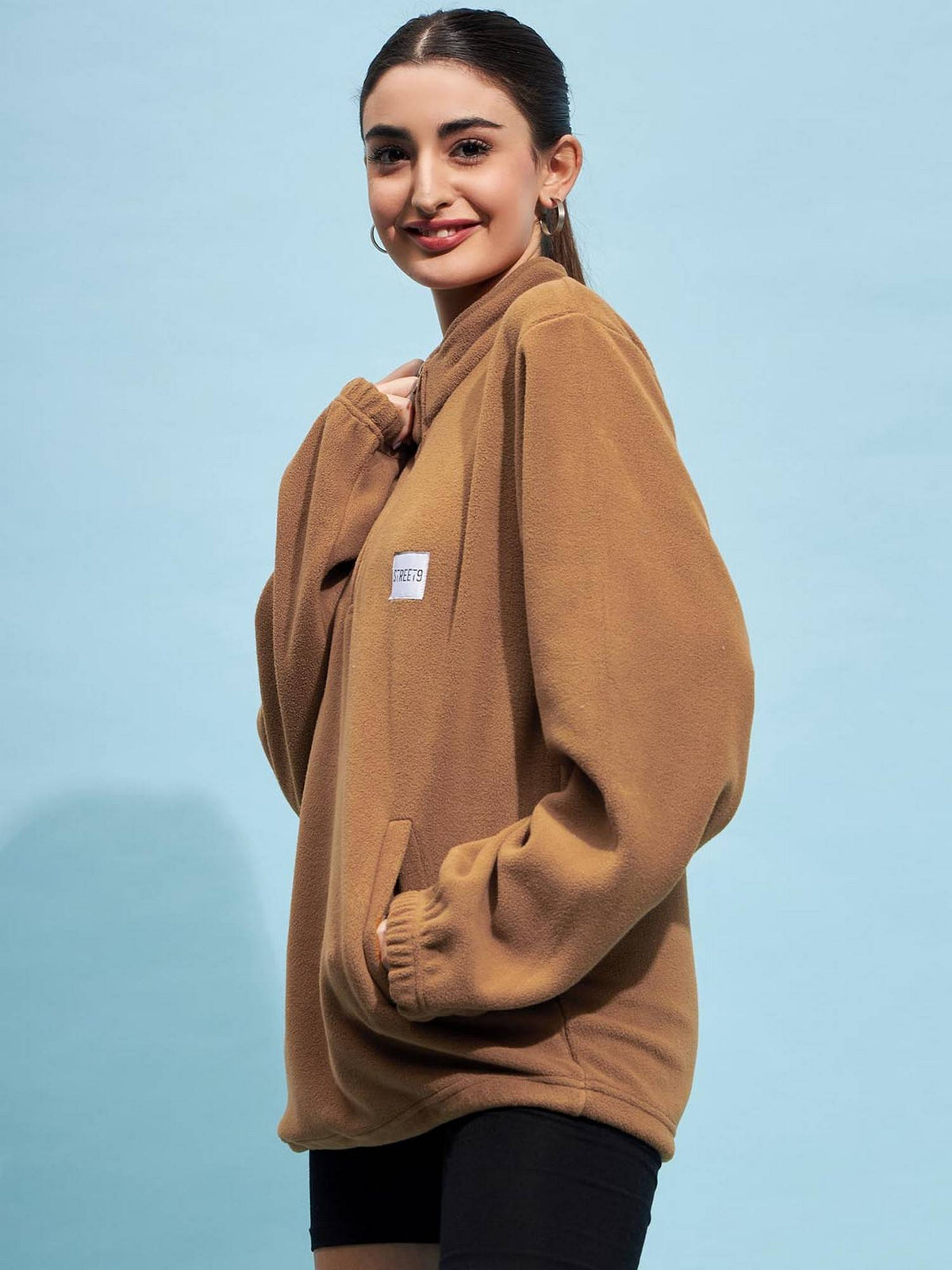 Beige Oversize Sweatshirt | HD56 - view 20
