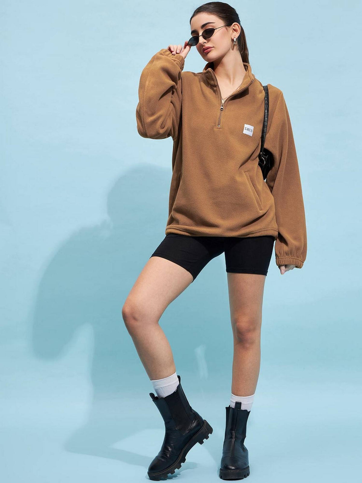 Beige Oversize Sweatshirt | HD56 - view 22