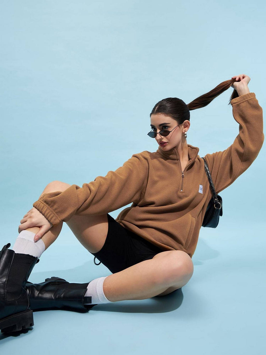 Beige Oversize Sweatshirt | HD56 - view 23