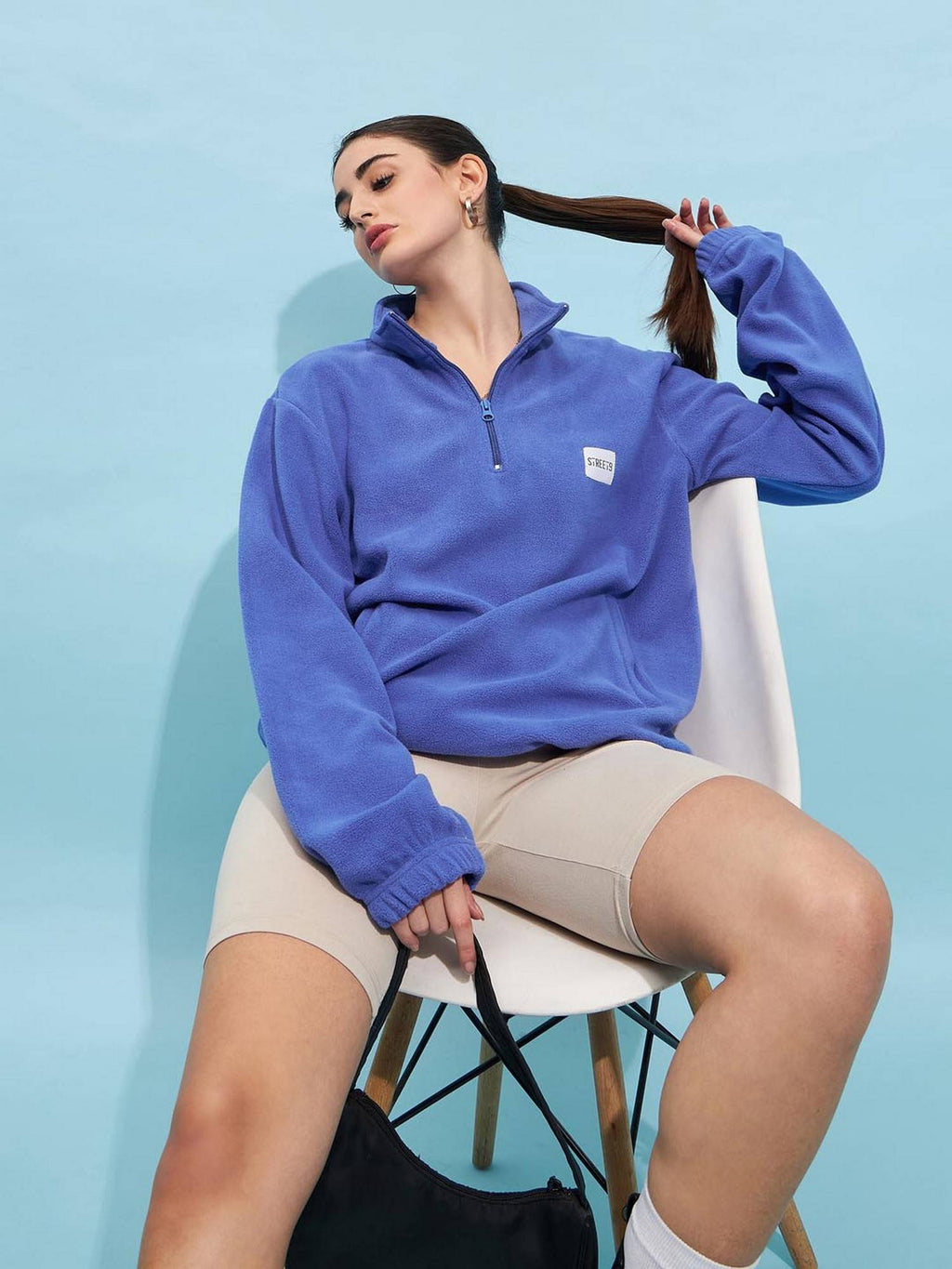 Beige Oversize Sweatshirt | HD56 - view 11